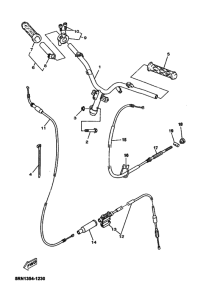 YN50 Рулевой рычаг и кабель
