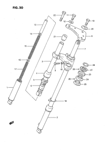 JR50 Вилка передней оси