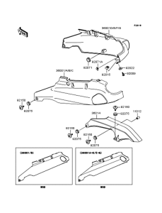 ZX1100 Боковые обтекатели