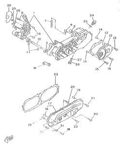 CW50RS Картер двигателя
