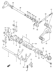 GSX-R400 Переключение передач