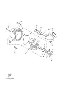 TDM850 Водяной насос