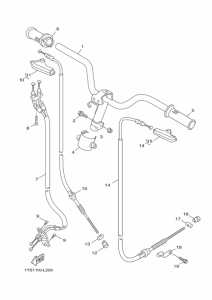 XC50 Рулевой рычаг и кабель