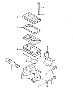 GSX400 Передний тормозной цилиндр