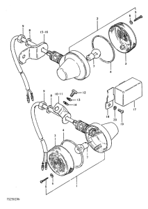 TS250 Поворотники
