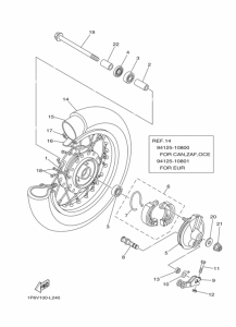 TTR50E Переднее колесо