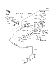 ZX1200 Цилиндр сцепления