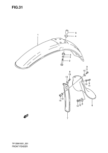 TF125 Переднее крыло