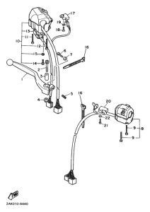 FZX750 ﾊﾝﾄﾞﾙｽｲﾂﾁ.ﾚﾊﾞｰ