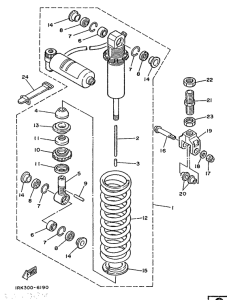 TZ250S/TZ250 Задняя подвеска