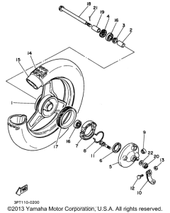 PW50J1 Переднее колесо