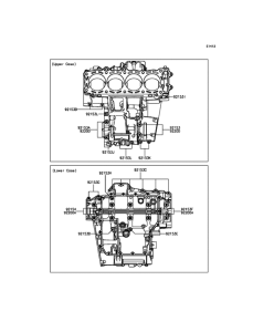 ZX1400 Болты крепления картера