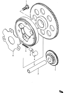 GSX750 Муфта стартера