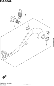 RM85L Задний тормоз