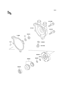 KL650 Водяная помпа