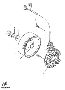 YP125R Генератор