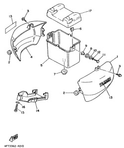 XV500 Side cover  /  oil tank