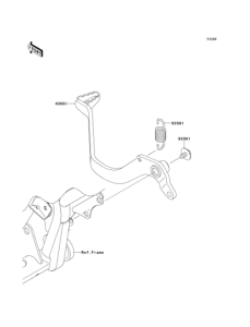 KL110 Педаль тормоза