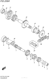 DR-Z70 Трансмиссия