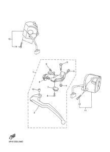 YZF-R1 Handle switch. lever
