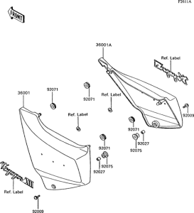 ZG1200 Side covers(zg1200-b8 / b9)