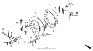 CB650 Задний тормоз