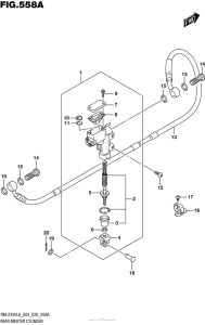 RM-Z450 Задний торм цилиндр