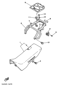 XTZ750 Сидение