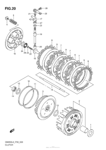 GSX-R250 Сцепление