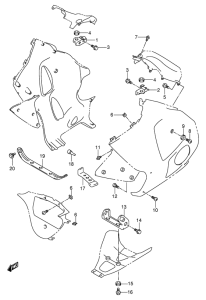 GSX1300R Under cowl installtion parts
