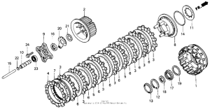 GL1500 Сцепление