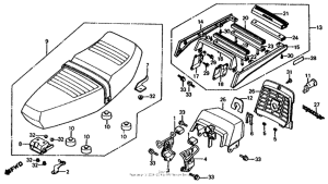CH125 Сиденье
