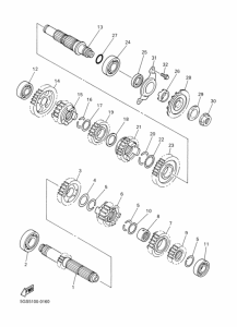 WR400F Трансмиссия