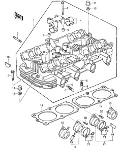 KZ1000 Головка цилиндров