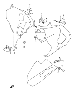 TL1000 Under cowl installation parts