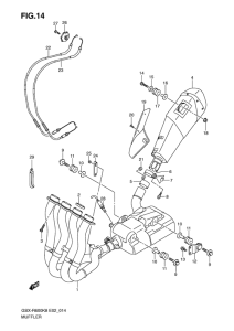 GSX-R600 Muffler comp