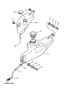 TZR125 Oil tank assy