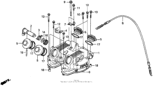 XR250L Крышка головки цилиндров