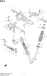 LS650 Распред вал / клапана