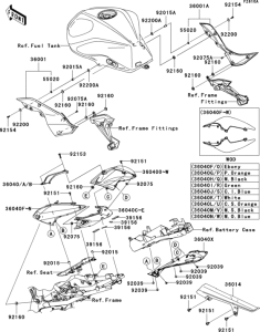 ZR750 Side covers / chain cover(1 / 2)