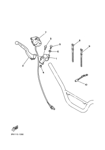 PW80 Handle switch. lever