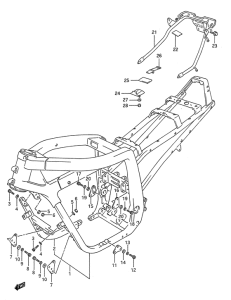 GSX-R1100 Frame comp