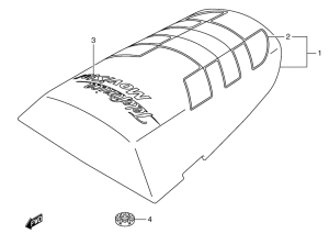 GSX-R600 Seat tail box