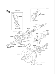 VN750 Коленвал