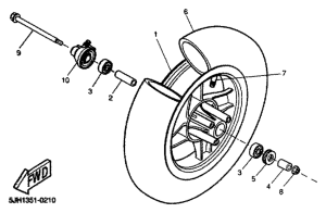 EW50 Переднее колесо