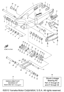 WR250FY Бугель