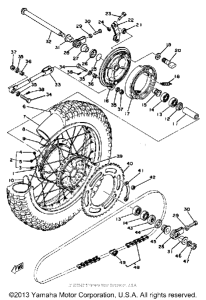 YZ250F Переднее колесо