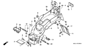 CB1000F Заднее крыло