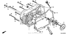CRF50F Крышка картера правая