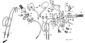 XR600R Handle lever / switch /  cable